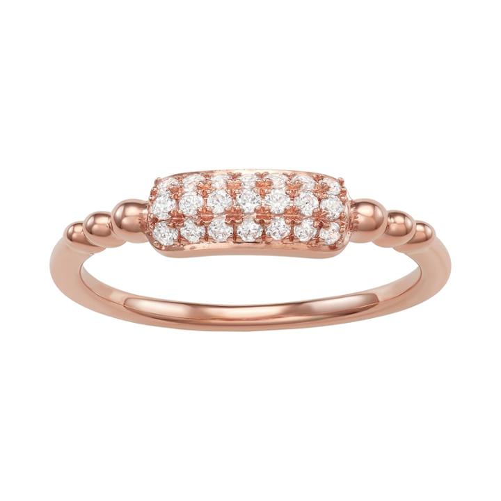 10kt Gold 1/5 Carat T.w. Diamond Ring, Women's, Size: 8, White