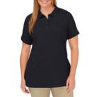 Plus Size Dickies Solid Pique Polo, Women's, Size: 1xl, Black