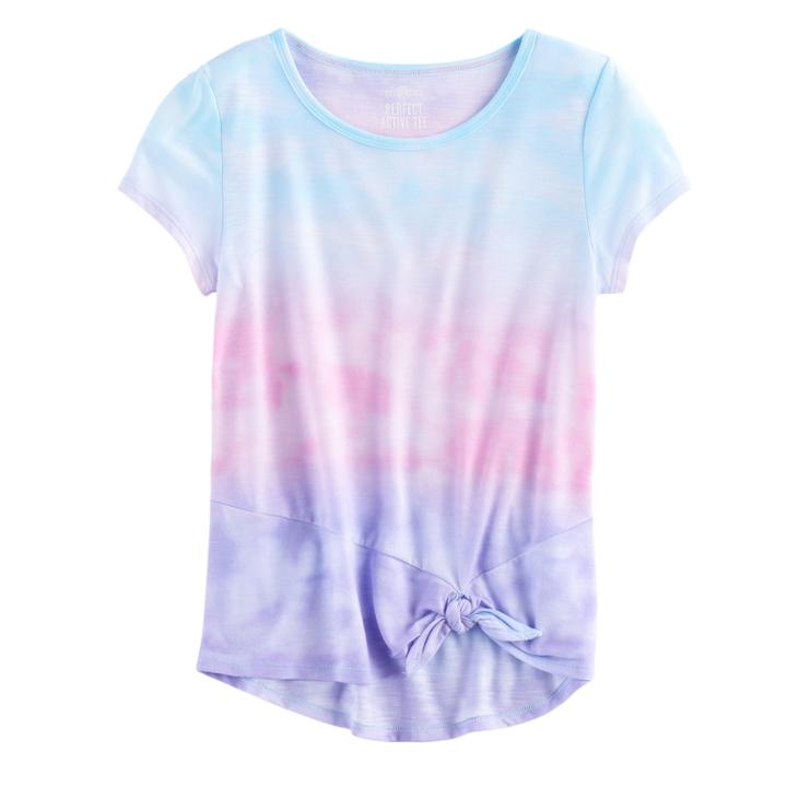 Girls 7-16 So&reg; Knotted Tee, Size: 10, Lt Purple