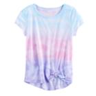 Girls 7-16 So&reg; Knotted Tee, Size: 10, Lt Purple