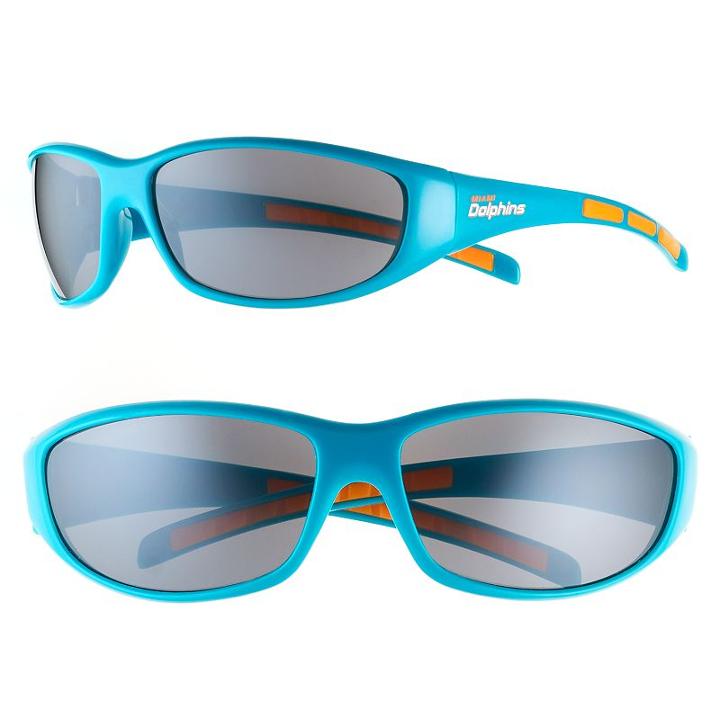 Adult Miami Dolphins Wrap Sunglasses, Multicolor