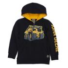 Boys 4-7x John Deere Tractor Zip Hoodie, Size: 5, Black