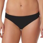 Women's Pink Envelope Solid Hipster Bikini Bottoms, Size: Xl, Black