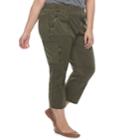 Plus Size Sonoma Goods For Life&trade; Utility Convertible Capris, Women's, Size: 22 W, Green