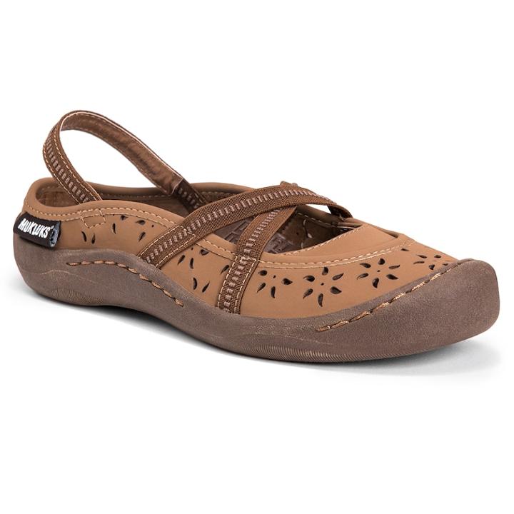 Muk Luks Erin Women's Sling-back Shoes, Size: 6, Lt Brown