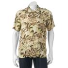 Men's Caribbean Joe Casual Tropical Button-down Shirt, Size: Xl, Green Oth