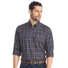 Big & Tall Arrow Heritage Regular-fit Plaid Button-down Shirt, Men's, Size: Xxl Tall, Blue (navy)
