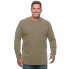 Big & Tall Croft & Barrow&reg; Classic-fit Stretch Performance V-neck Tee, Men's, Size: 3xl Tall, Med Brown