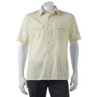 Men's Croft & Barrow&reg; Classic-fit Crosshatch Button-down Shirt, Size: Medium, Lt Beige