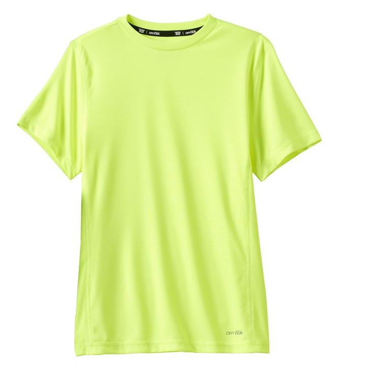 Boys 8-20 Tek Gear&reg; Embossed Drytek Tee, Boy's, Size: Xl(18/20), Yellow