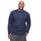 Big & Tall Tek Gear&reg; Regular-fit Ultrasoft Fleece Crewneck Tee, Men's, Size: 4xb, Blue (navy)