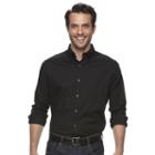 Men's Croft & Barrow&reg; True Comfort Classic-fit Stretch Button-down Shirt, Size: Xl, Black