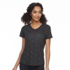 Women's Petite Tek Gear&reg; Core Short Sleeve Tee, Size: S Petite, Black