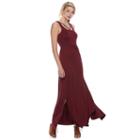 Juniors' So&reg; Strappy Scoopneck Maxi Dress, Teens, Size: Large, Red