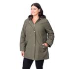 Plus Size Apt. 9&reg; Hooded A-line Parka, Women's, Size: 2xl, Green