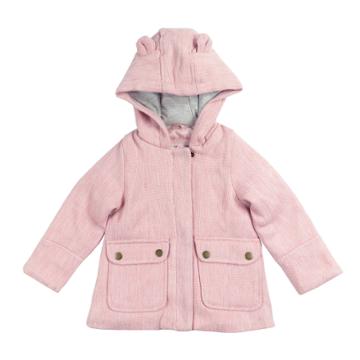Girls 4-6x Carter's Faux Wool Lurex Coat, Size: 6x, Pink