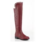 Henry Ferrera Marina Women's Knee High Boots, Size: Medium (8.5), Red