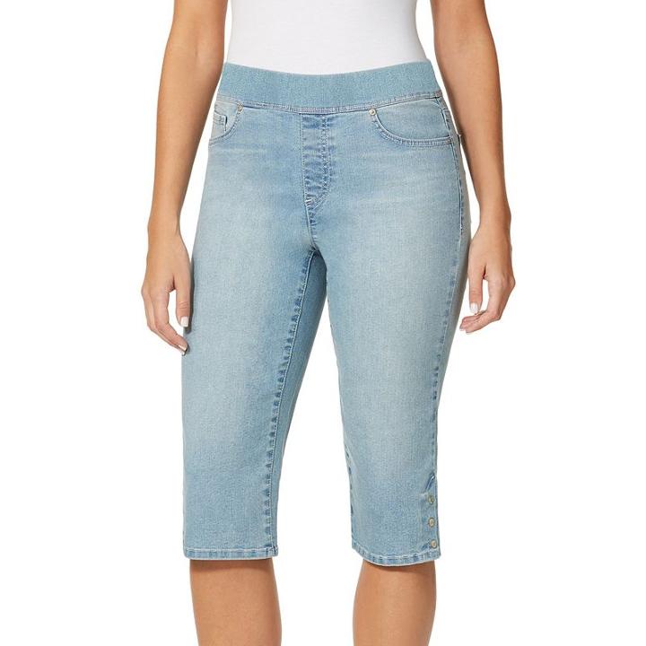 Women's Gloria Vanderbilt Avery Skimmer Pants, Size: 14, Blue