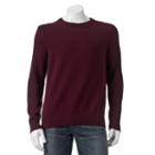 Big & Tall Croft & Barrow&reg; Basketweave Crewneck Sweater, Men's, Size: 4xb, Purple Oth