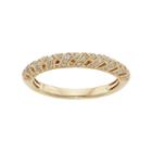 1/4 Carat T.w. Igl Certified Diamond 14k Gold Art Deco Wedding Ring, Women's, Size: 8, White