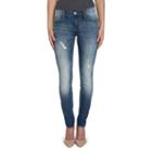 Women's Rock & Republic&reg; Berlin Ripped Skinny Jeans, Size: 0 Ave/reg, Med Blue