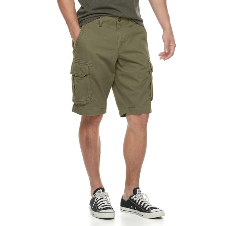 Men's Urban Pipeline Twill Cargo Shorts, Size: 30, Med Green