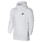 Men's Nike Club Fleece Full-zip Hoodie, Size: Xxl, White