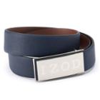 Men's Izod Logo Plaque Golf Belt, Size: 40, Blue (navy)