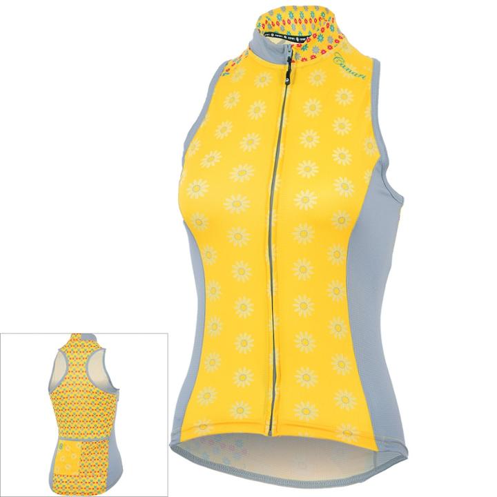 Women's Canari Ditsy Cycling Tank, Size: Small, Orange