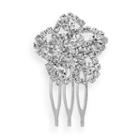 Crystal Allure Crystal Flower Hair Comb, Women's, White