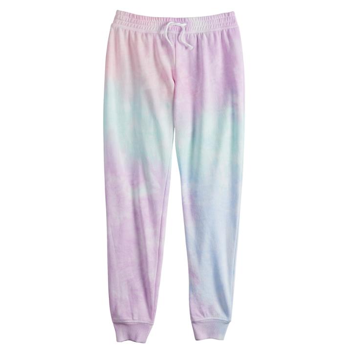 Girls 7-16 & Plus Size So&reg; Fleece Jogger Leggings, Size: 12, White