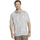 Men's Van Heusen Classic-fit Leaf Jacquard Button-down Shirt, Size: Xl, Grey