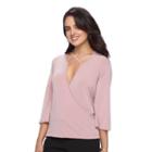 Women's Double Click Crisscross Top, Size: Xl, Light Pink