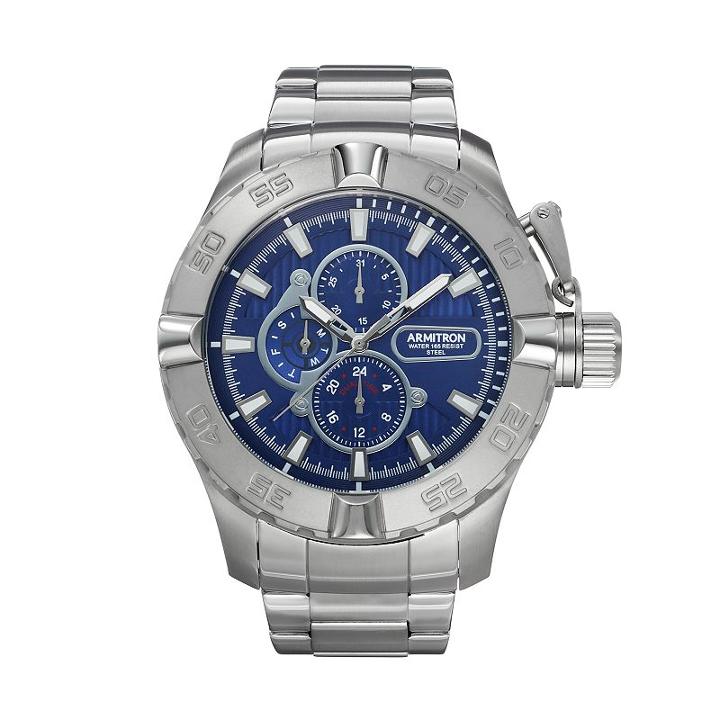 Armitron Men's Stainless Steel Watch - 20/5199nvsv, Grey