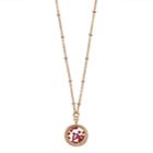 Lc Lauren Conrad Birthstone Shaker Pendant Necklace, Women's, Brt Pink