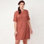 Plus Size Lc Lauren Conrad Bell Sleeve Swing Dress, Women's, Size: 2xl, Pink