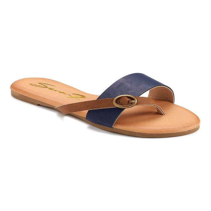 Seven7 Koopie Women's Sandals, Girl's, Size: 7, Blue (navy)