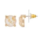 Lc Lauren Conrad Foil Stone Nickel Free Stud Earrings, Women's, Gold