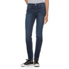 Juniors' Mudd&reg; Flx Stretch Faded Skinny Jeans, Girl's, Size: 17 Short, Dark Blue