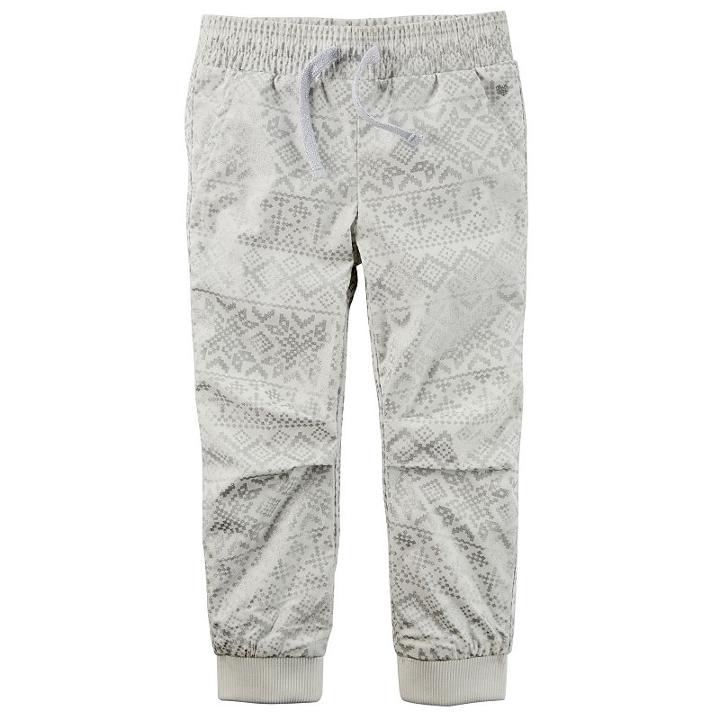 Girls 4-8 Carter's Poplin Jogger Pants, Girl's, Size: 6x, Ovrfl Oth