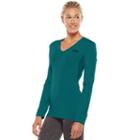 Women's Fila Sport&reg; Basic Workout Long Sleeve Tee, Size: Xl, Green