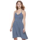 Juniors' So&reg; Strappy Knit Skater Dress, Teens, Size: Xs, Blue