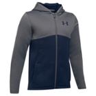 Boys 8-20 Under Armour Fleece Full-zip Hoodie, Size: Medium, Blue (navy)