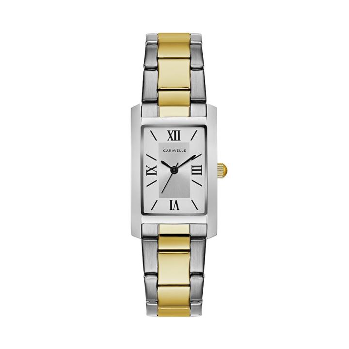Caravelle Women's Classic Two Tone Stainless Steel Watch - 45l167, Size: Medium, Multicolor