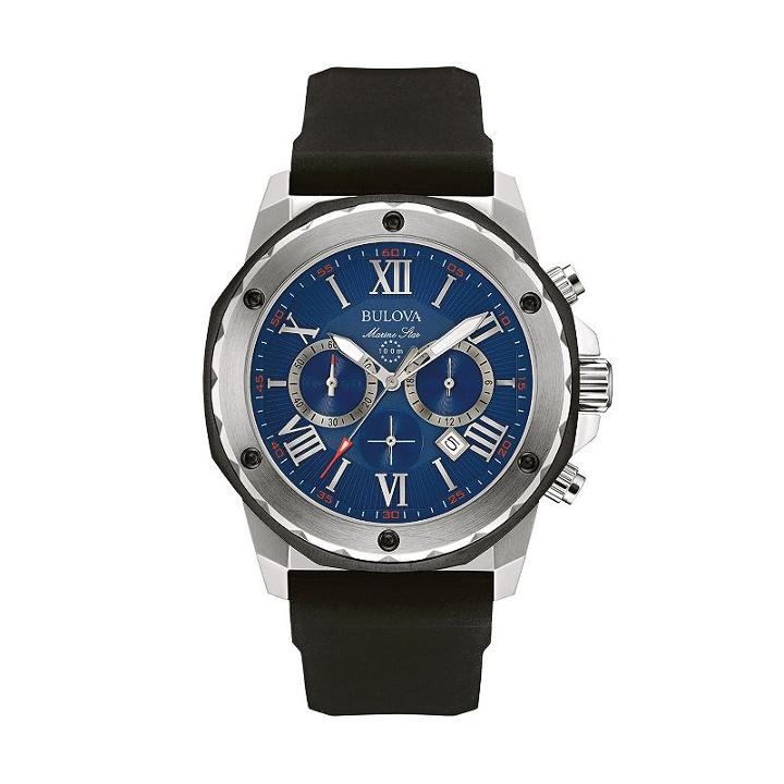Bulova Men's Marine Star Chronograph Watch - 98b258, Black