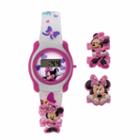 Disney's Minnie Mouse Kids' Digital Watch & Charm Set, Girl's, Multicolor