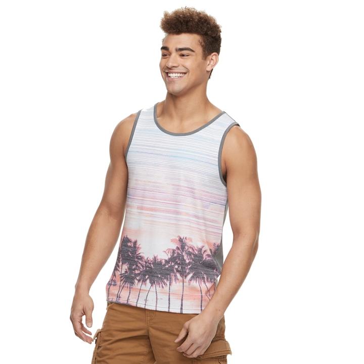 Men's Urban Pipeline&reg; Graphic Tank, Size: Medium, Natural