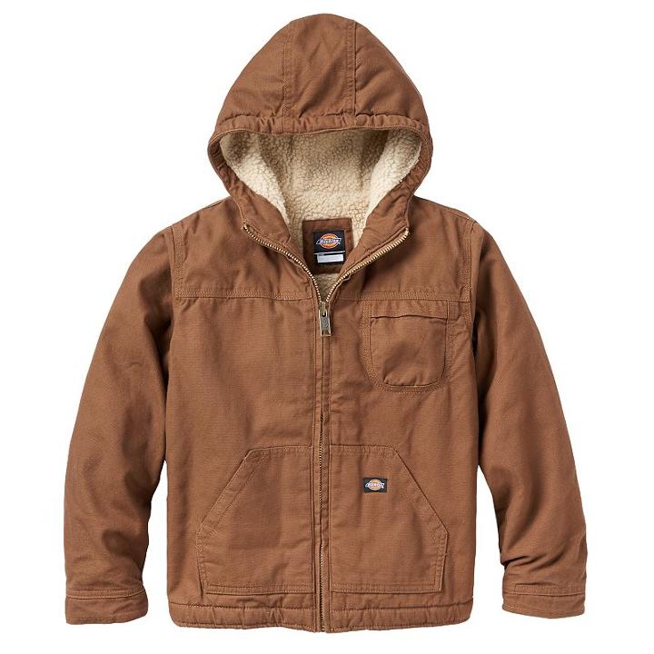 Boys 8-20 Dickies Sherpa-lined Duck Jacket, Boy's, Size: Large, Red/coppr (rust/coppr)