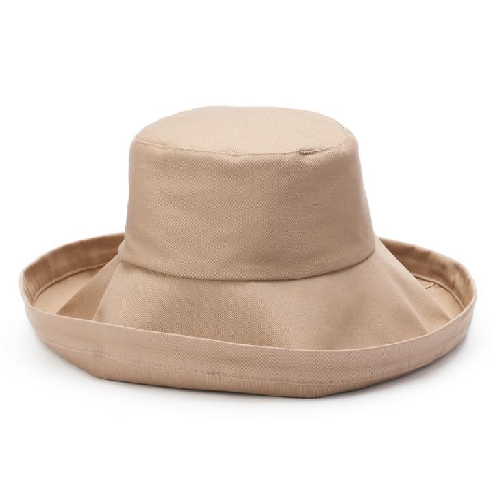 Women's Sonoma Goods For Life&trade; Solid Folded Brim Bucket Hat, Lt Brown