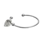 Fiora Stainless Steel Auburn Tigers Charm Cuff Bracelet, Women's, Size: 7.5, Grey